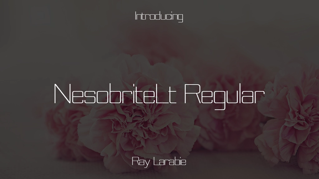NesobriteLt Regular Font | Free Font Download | Download Thousands of Fonts for Free Sample Image