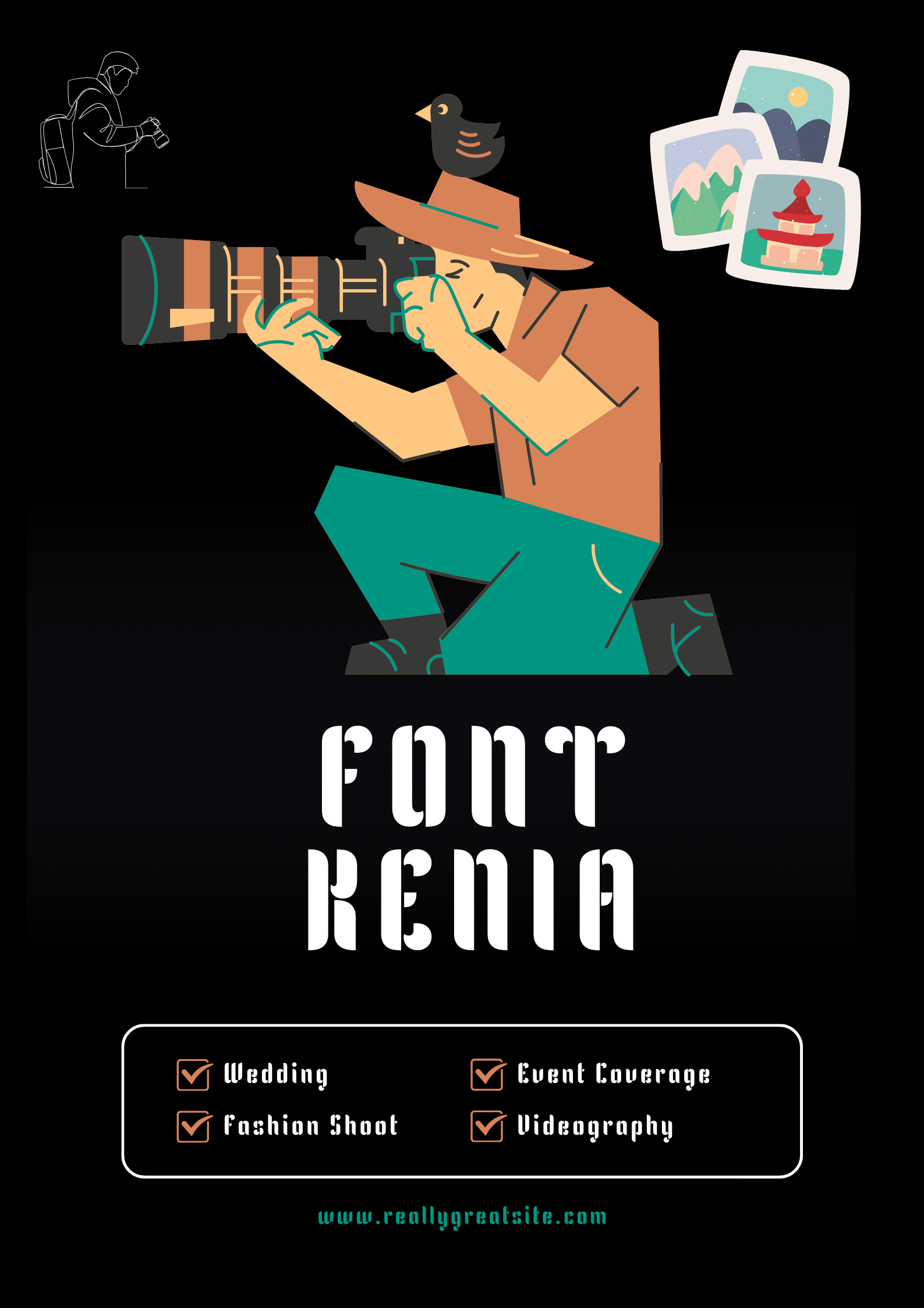 Kenia Font | Free Font Download | Download Thousands of Fonts for Free Sample Image