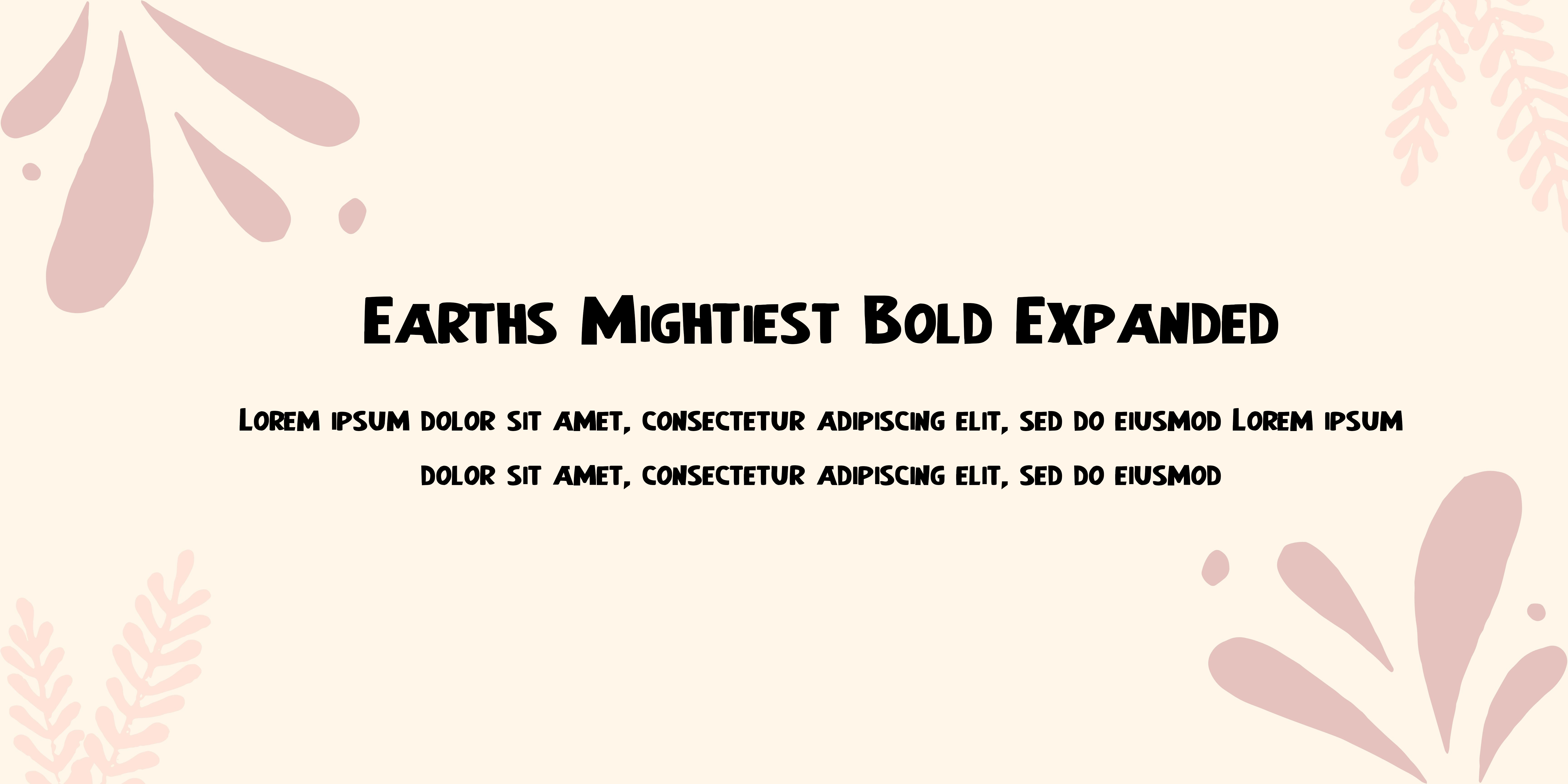 Earths Mightiest Bold Expanded Font | Free Font Download | Download Thousands of Fonts for Free Sample Image