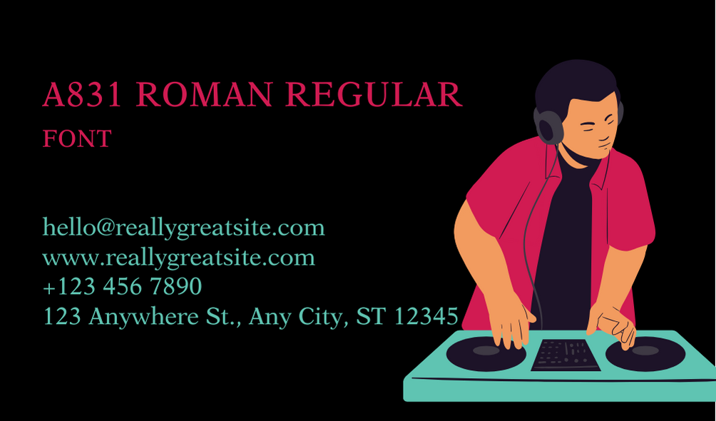 A831 Roman Regular Font | Free Font Download | Download Thousands of Fonts for Free Sample Image