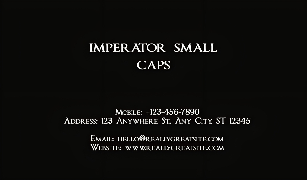 Imperator Font | Free Font Download | Download Thousands of Fonts for Free Sample Image