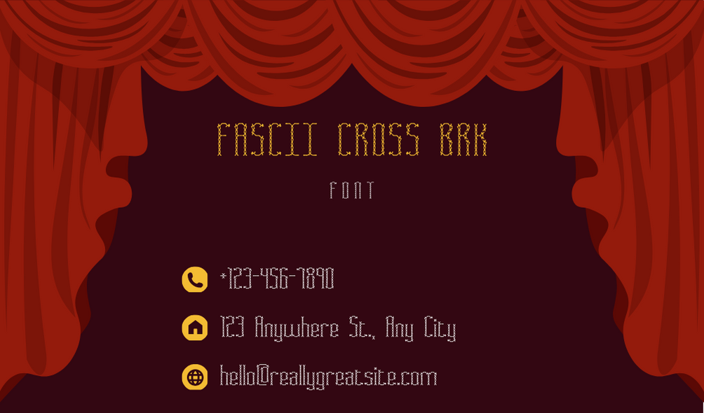 Fascii Cross BRK Font | Free Font Download | Download Thousands of Fonts for Free Sample Image