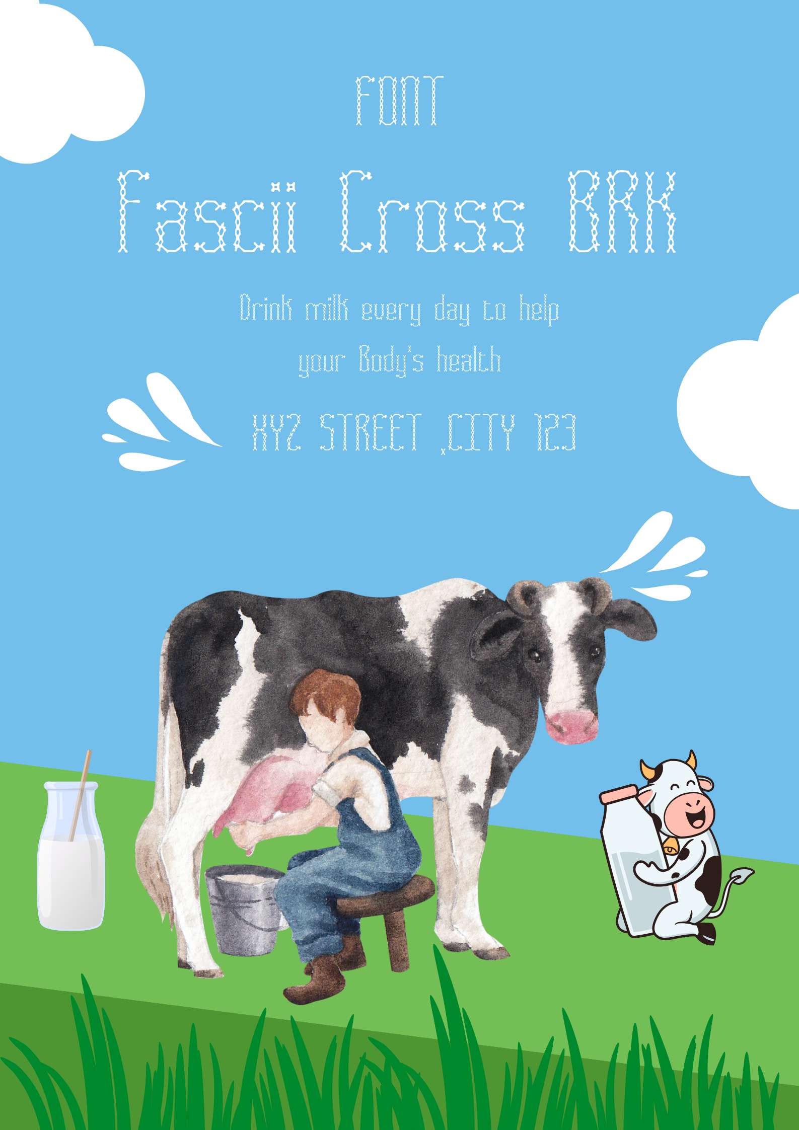 Fascii Cross BRK Font | Free Font Download | Download Thousands of Fonts for Free Sample Image