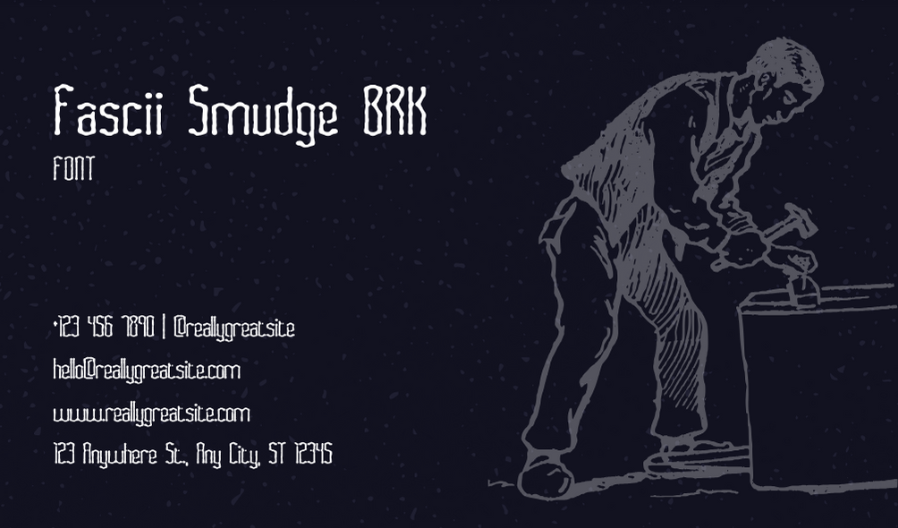 Fascii Smudge BRK Font | Free Font Download | Download Thousands of Fonts for Free Sample Image