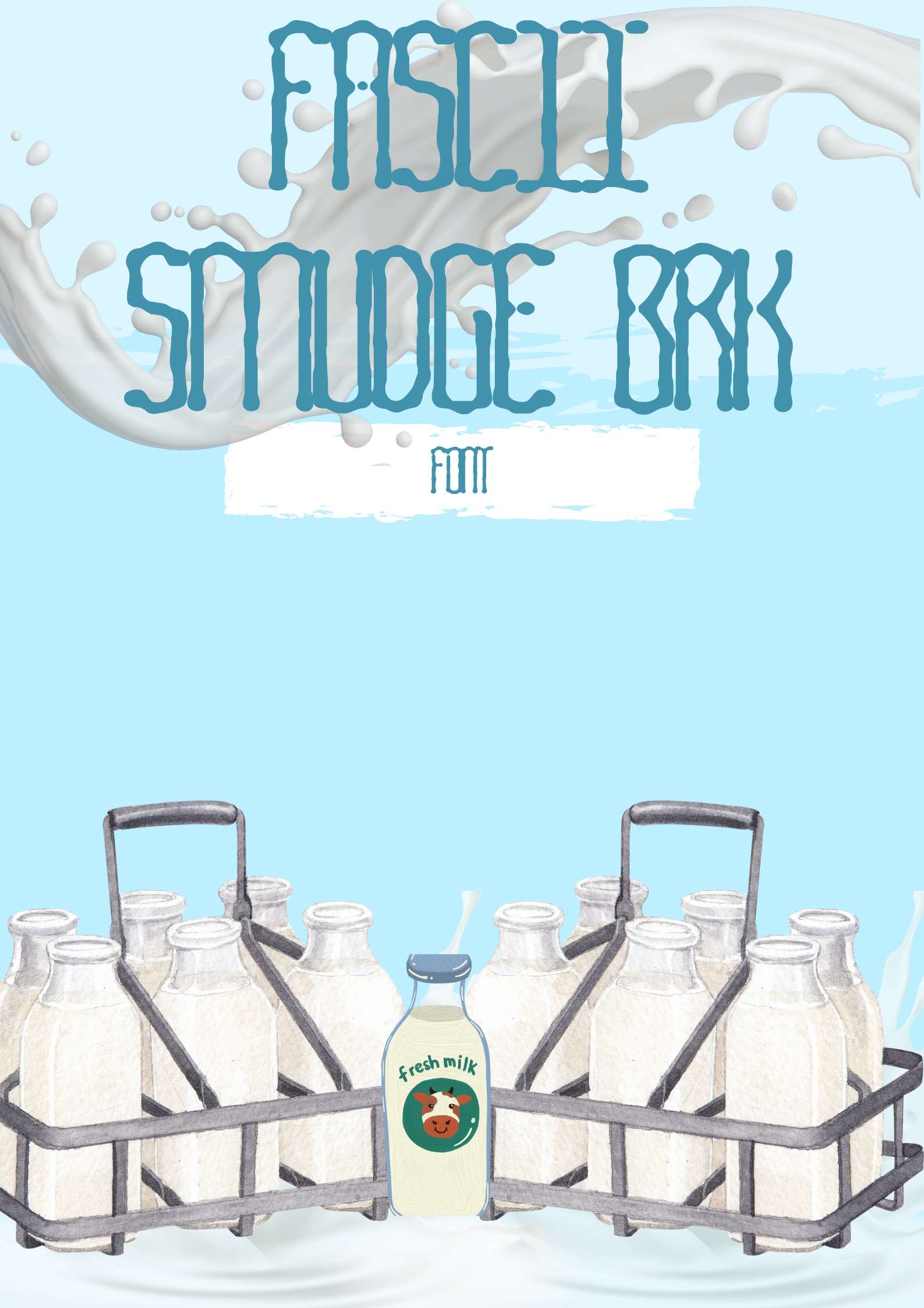 Fascii Smudge BRK Font | Free Font Download | Download Thousands of Fonts for Free Sample Image