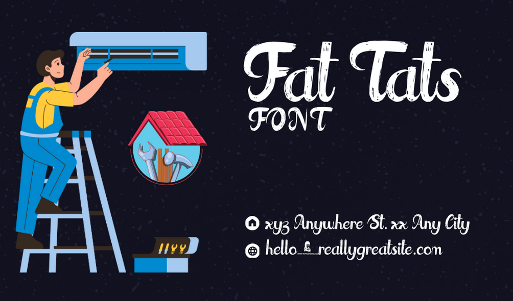Fat Tats Font | Free Font Download | Download Thousands of Fonts for Free Sample Image