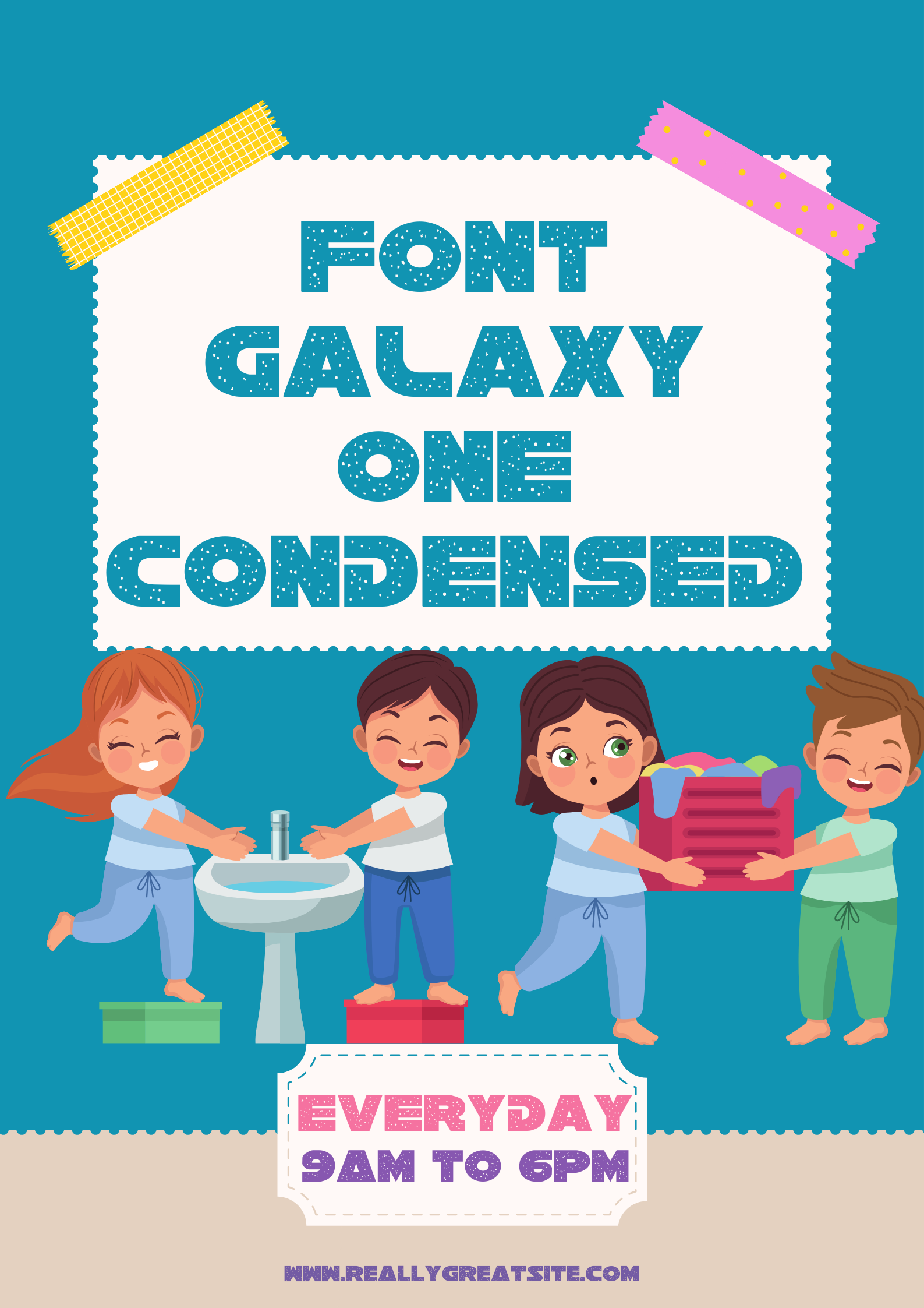 Galaxy One Condensed Font | Free Font Download | Download Thousands of Fonts for Free Sample Image