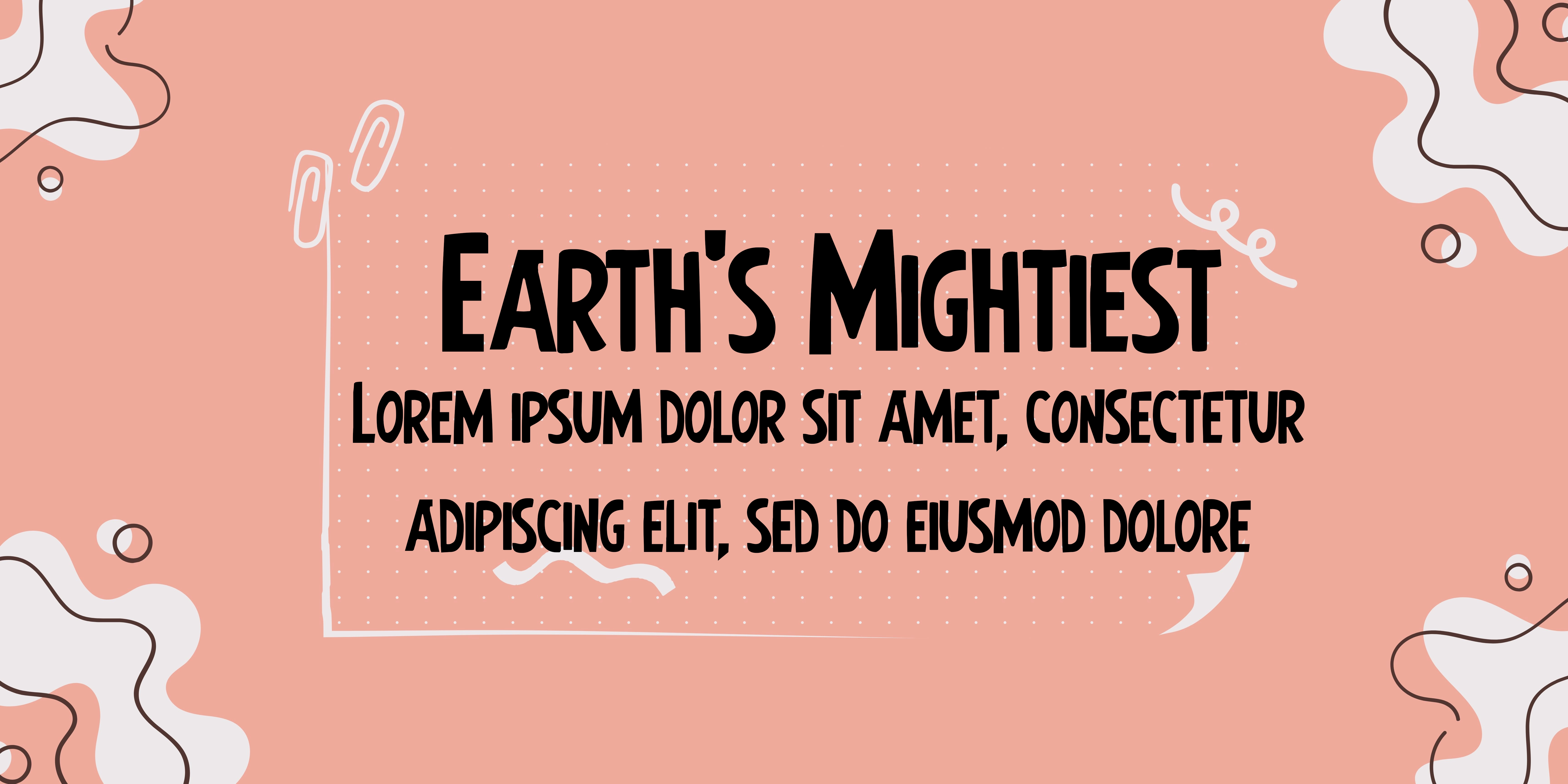 Earths Mightiest Font | Free Font Download | Download Thousands of Fonts for Free Sample Image