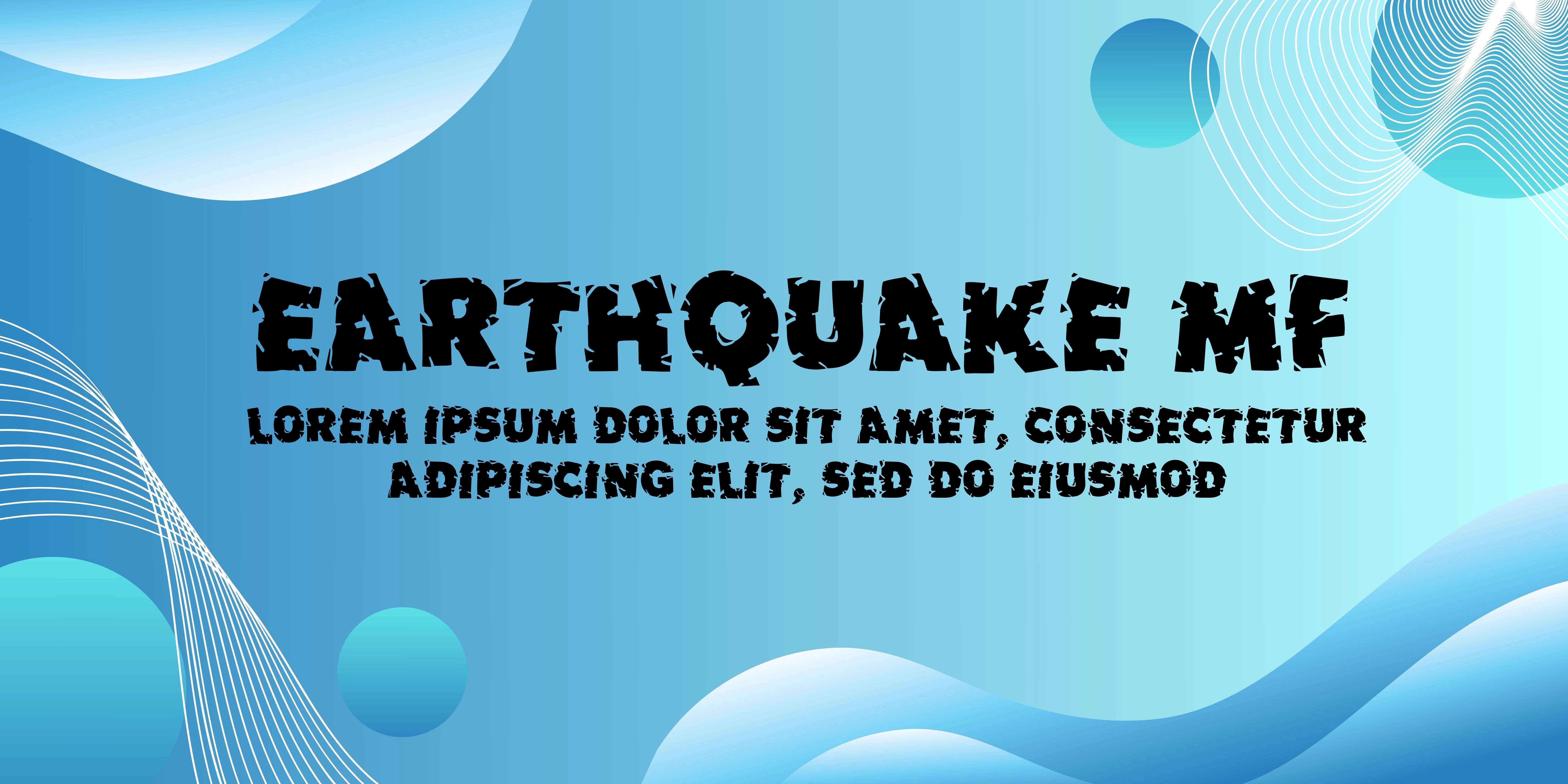 Earthquake MF Font | Free Font Download | Download Thousands of Fonts for Free Sample Image