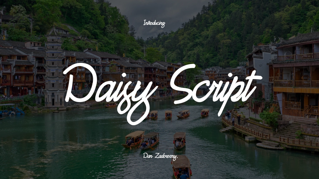 Daisy Script Font | Free Font Download | Download Thousands of Fonts for Free Sample Image
