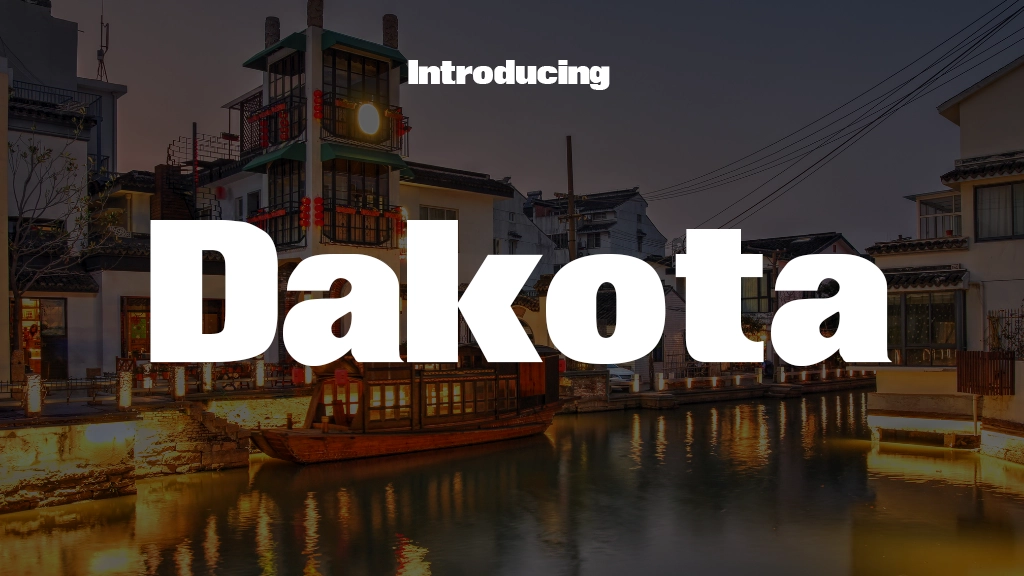 Dakota Font | Free Font Download | Download Thousands of Fonts for Free Sample Image