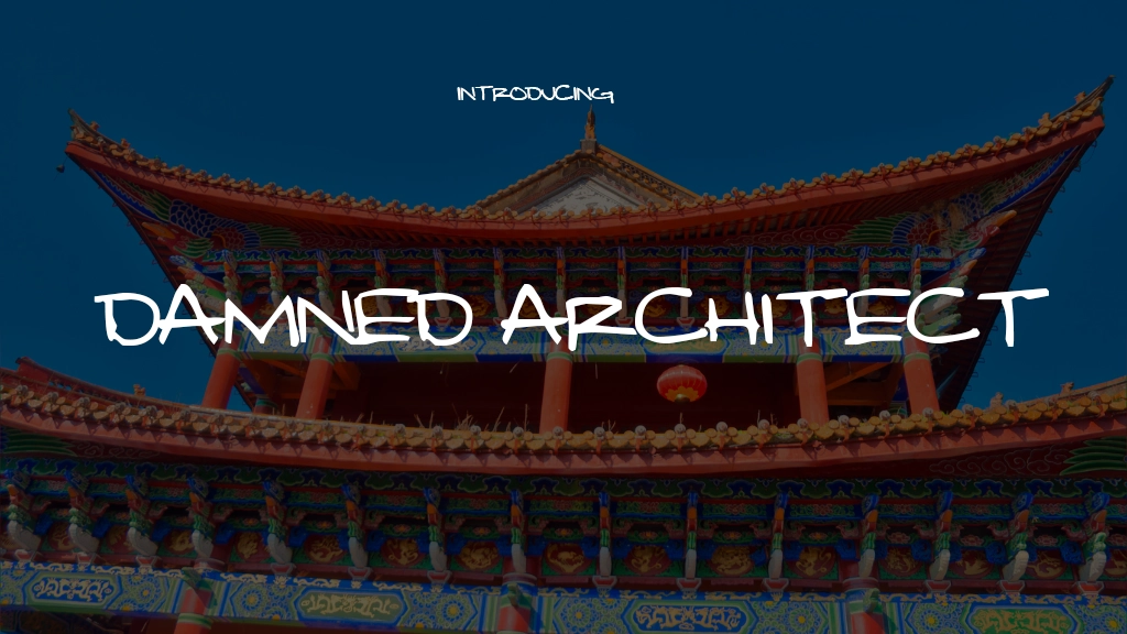 Damned Architect Font | Free Font Download | Download Thousands of Fonts for Free Sample Image