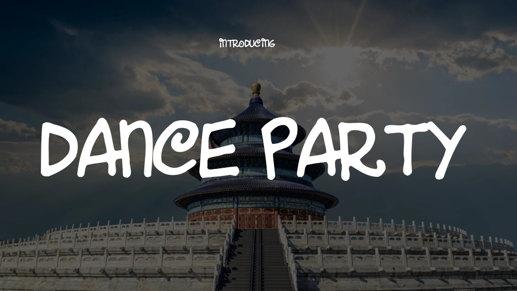 Dance Party Font | Free Font Download | Download Thousands of Fonts for Free Sample Image