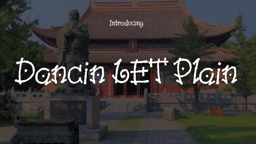 Dancin LET Plain Font | Free Font Download | Download Thousands of Fonts for Free Sample Image
