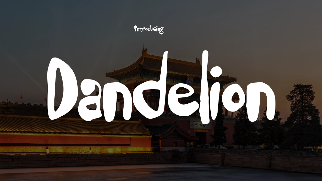 Dandelion Font | Free Font Download | Download Thousands of Fonts for Free Sample Image