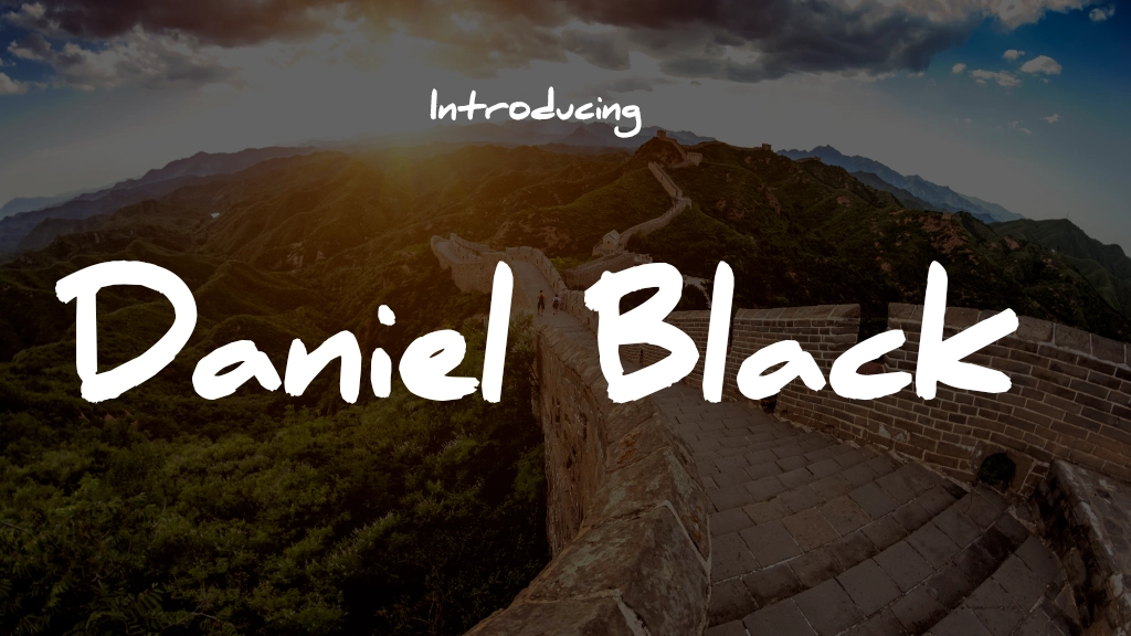 Daniel Black Font | Free Font Download | Download Thousands of Fonts for Free Sample Image
