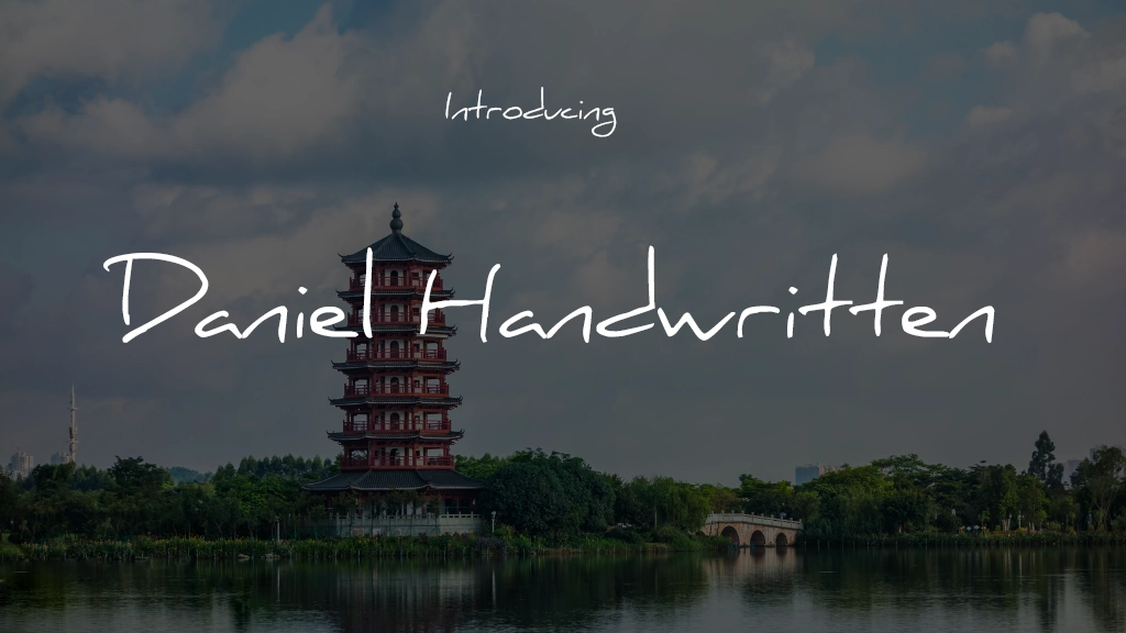 Daniel Handwritten Font | Free Font Download | Download Thousands of Fonts for Free Sample Image