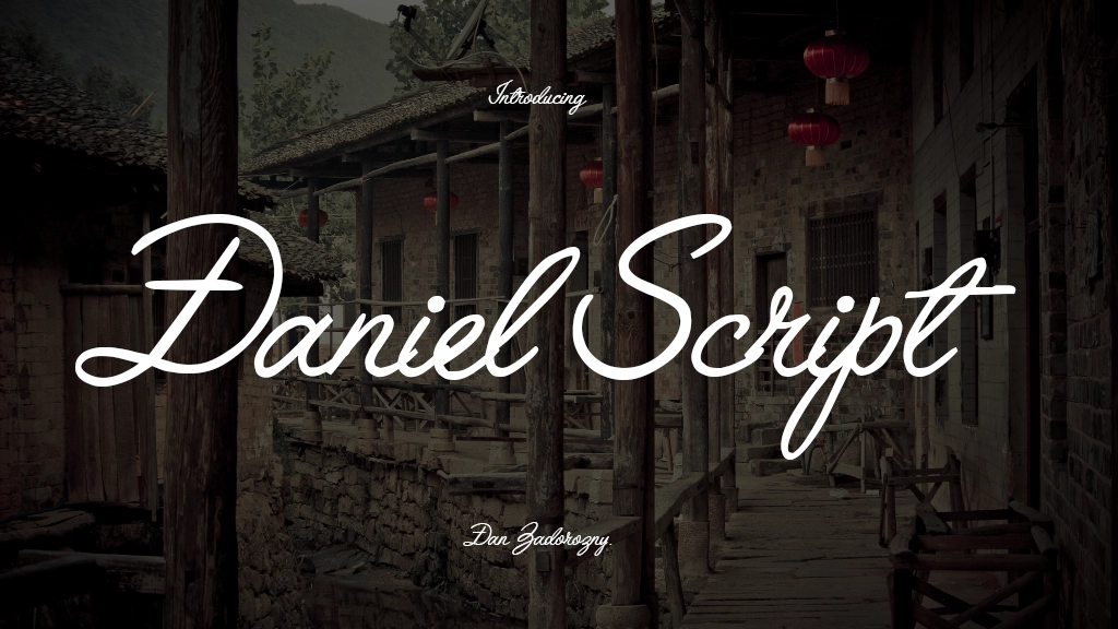 Daniel Script Font | Free Font Download | Download Thousands of Fonts for Free Sample Image