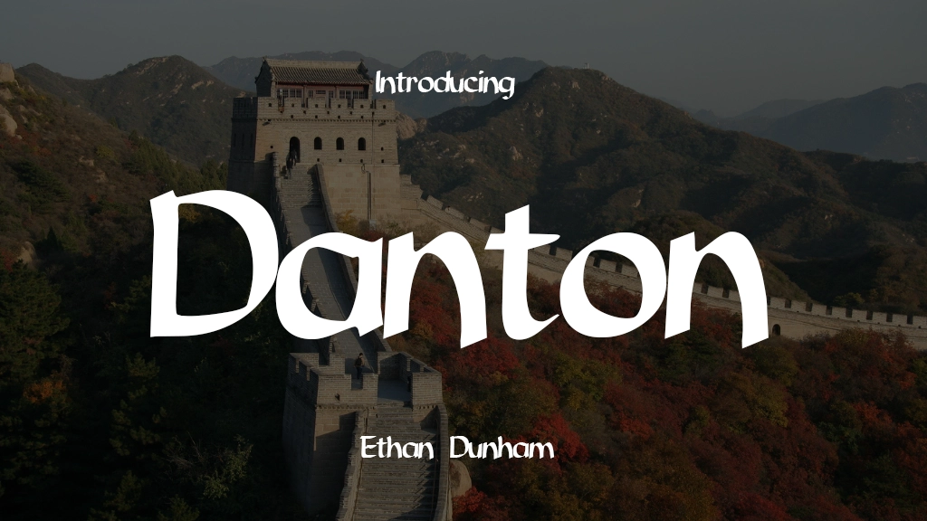 Danton Font | Free Font Download | Download Thousands of Fonts for Free Sample Image