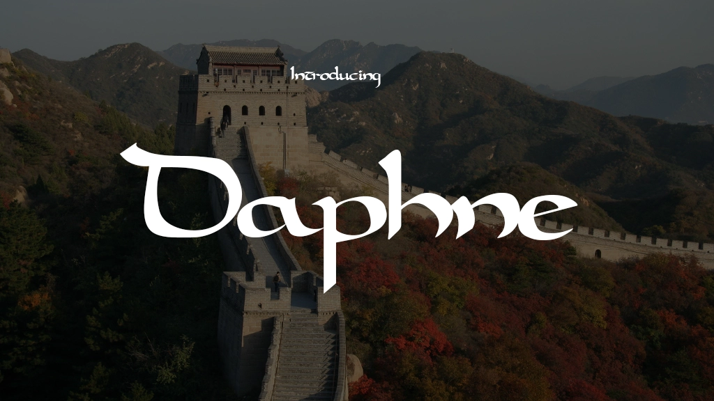 Daphne Font | Free Font Download | Download Thousands of Fonts for Free Sample Image