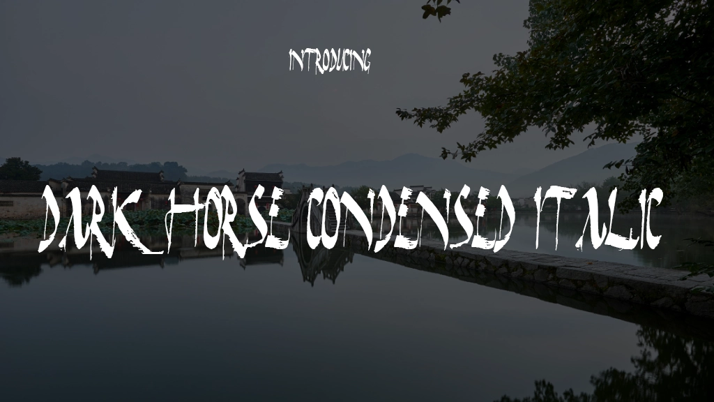 Dark Horse Condensed Font | Free Font Download | Download Thousands of Fonts for Free Sample Image