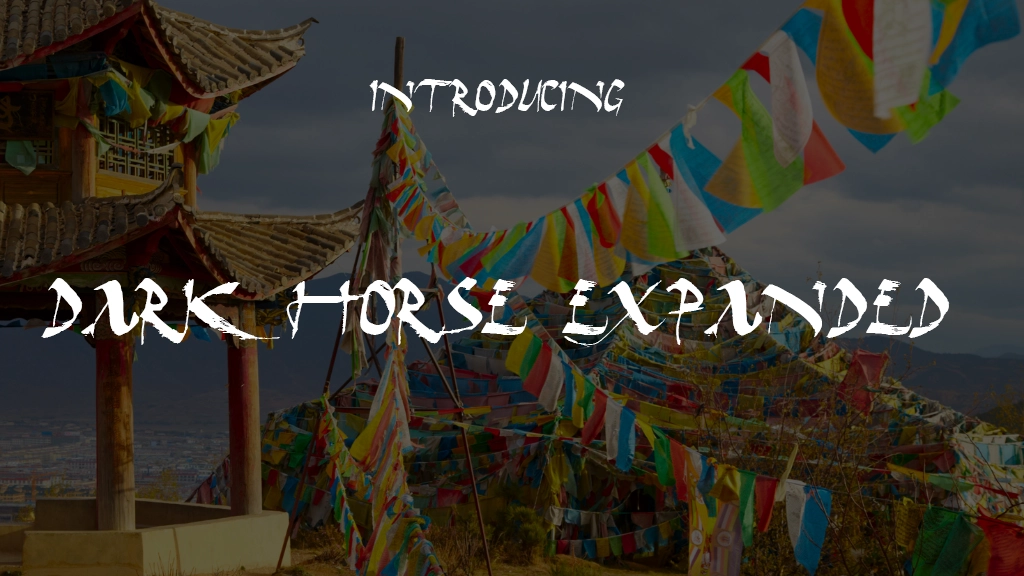Dark Horse Expanded Font | Free Font Download | Download Thousands of Fonts for Free Sample Image