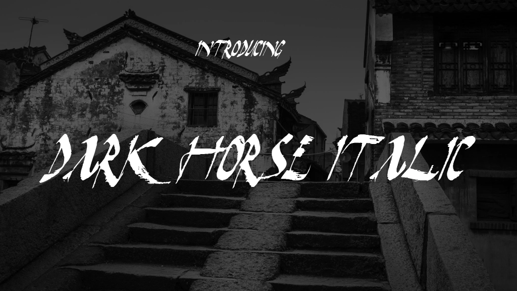 Dark Horse Italic Font | Free Font Download | Download Thousands of Fonts for Free Sample Image