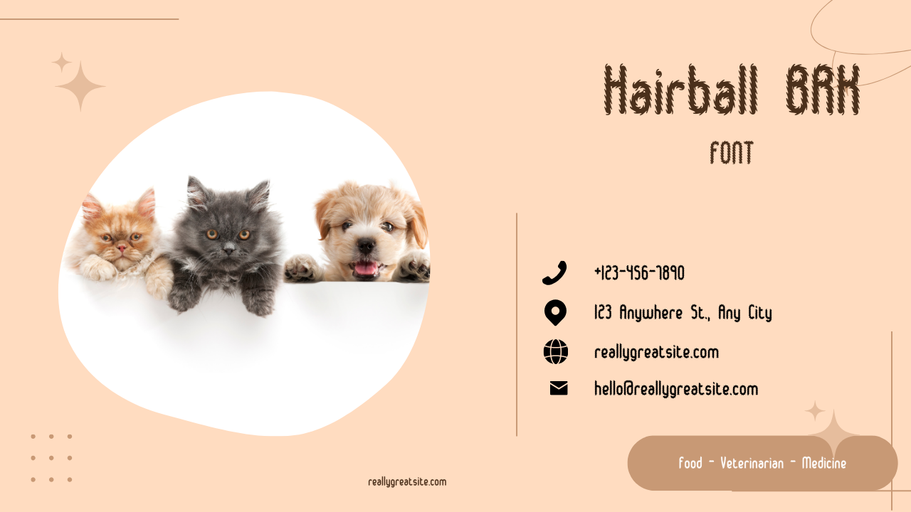 Hairball BRK Font | Free Font Download | Download Thousands of Fonts for Free Sample Image