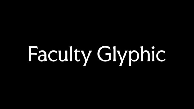 Faculty Glyphic Regular 字体 | 免费字体下载 | 免费下载数千种字体 Sample Image