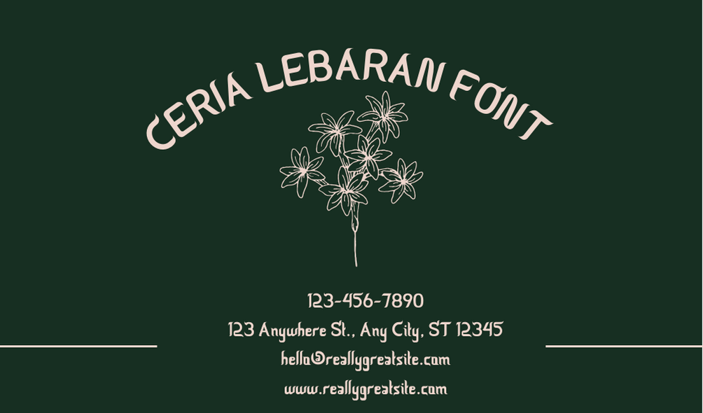 Ceria Lebaran Font | Free Font Download | Download Thousands of Fonts for Free Sample Image