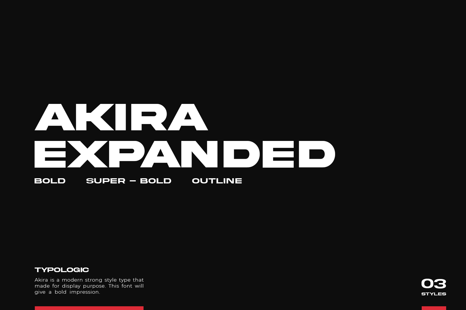 Akira Expanded Super Bold DEMO Font | Free Font Download | Download Thousands of Fonts for Free Sample Image