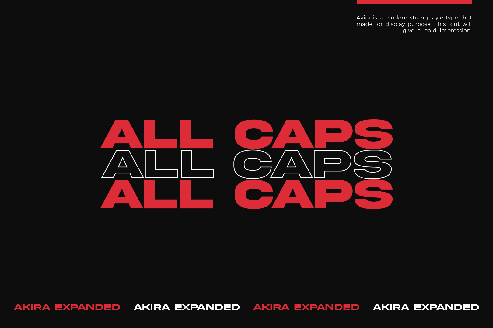 Akira Expanded Bold DEMO Font | Free Font Download | Download Thousands of Fonts for Free Sample Image