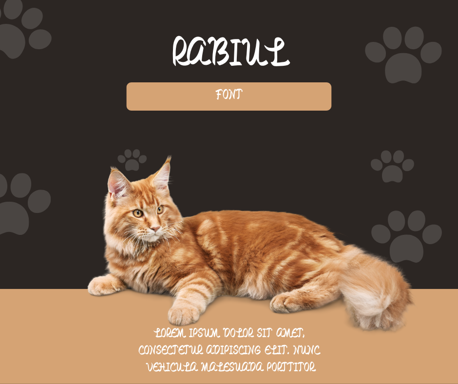 Rabiul Font | Free Font Download | Download Thousands of Fonts for Free Sample Image
