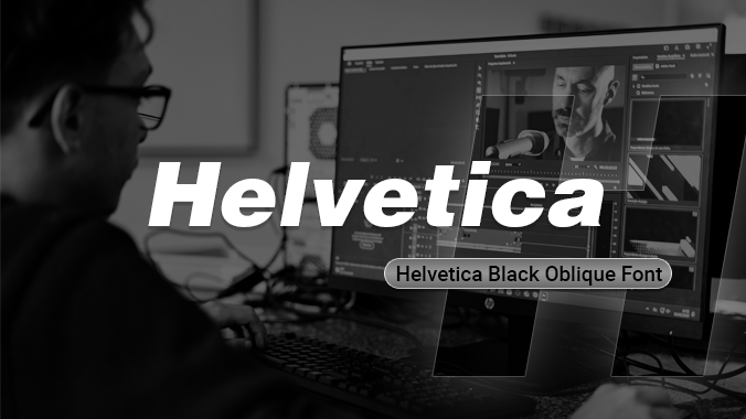 Helvetica Black Oblique Font | Free Font Download | Download Thousands of Fonts for Free Sample Image