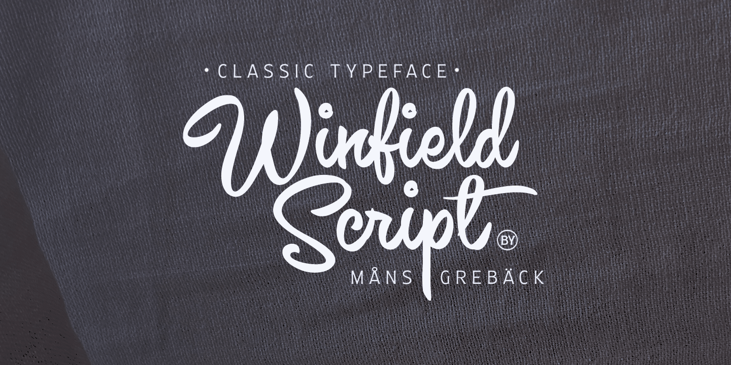 Winfield Script Font | Free Font Download | Download Thousands of Fonts for Free Sample Image