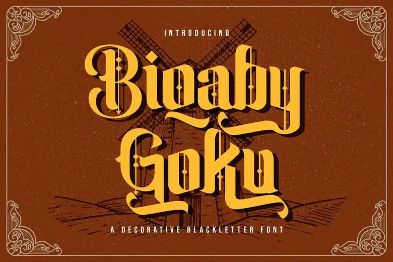 Biqabygoku Regular Font | Free Font Download | Download Thousands of Fonts for Free Sample Image