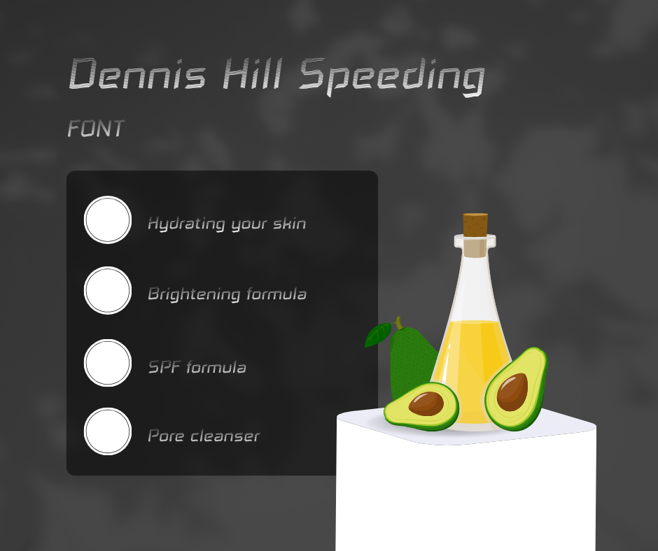 Dennis Hill Speeding Schriftart | Kostenloser Schriftart-Download | Tausende Schriftarten kostenlos herunterladen Sample Image
