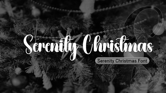 Serenity Christmas Font | Free Font Download | Download Thousands of Fonts for Free Sample Image
