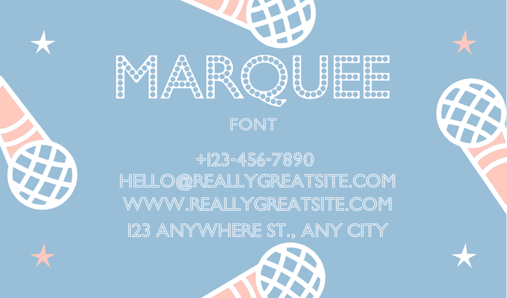 Marquee Alternate Font | Free Font Download | Download Thousands of Fonts for Free Sample Image