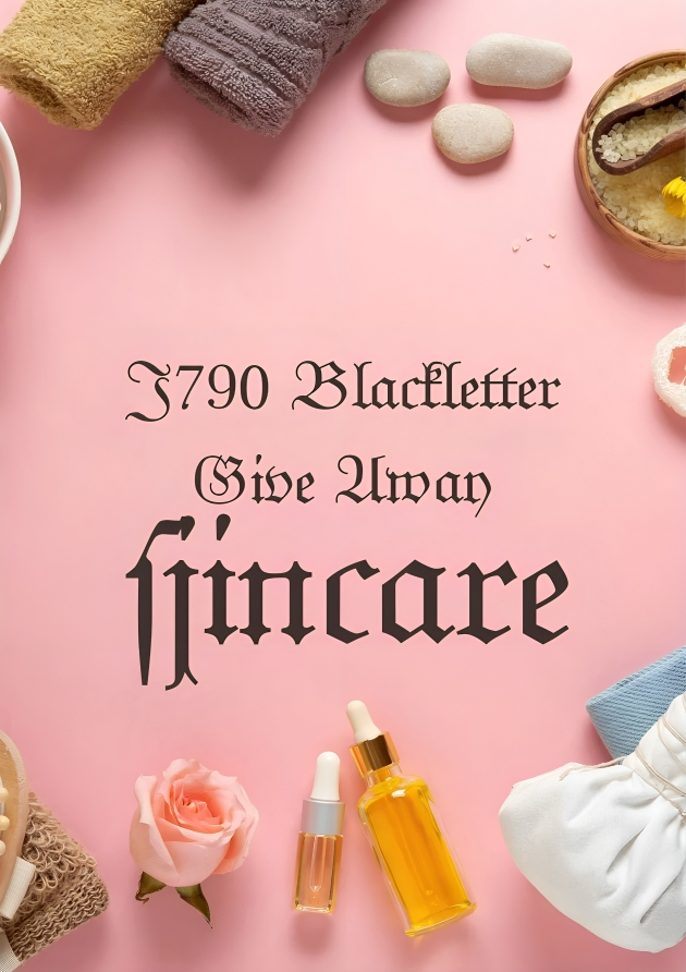 J790 Blackletter Regular Font | Free Font Download | Download Thousands of Fonts for Free Sample Image