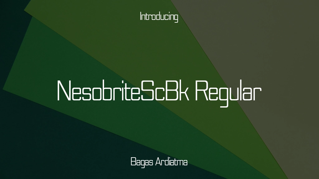 NesobriteScBk Regular Font | Free Font Download | Download Thousands of Fonts for Free Sample Image