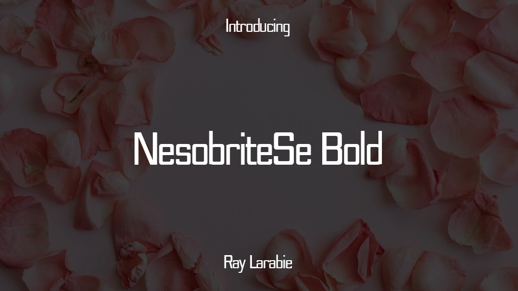 NesobriteSe Bold Font | Free Font Download | Download Thousands of Fonts for Free Sample Image