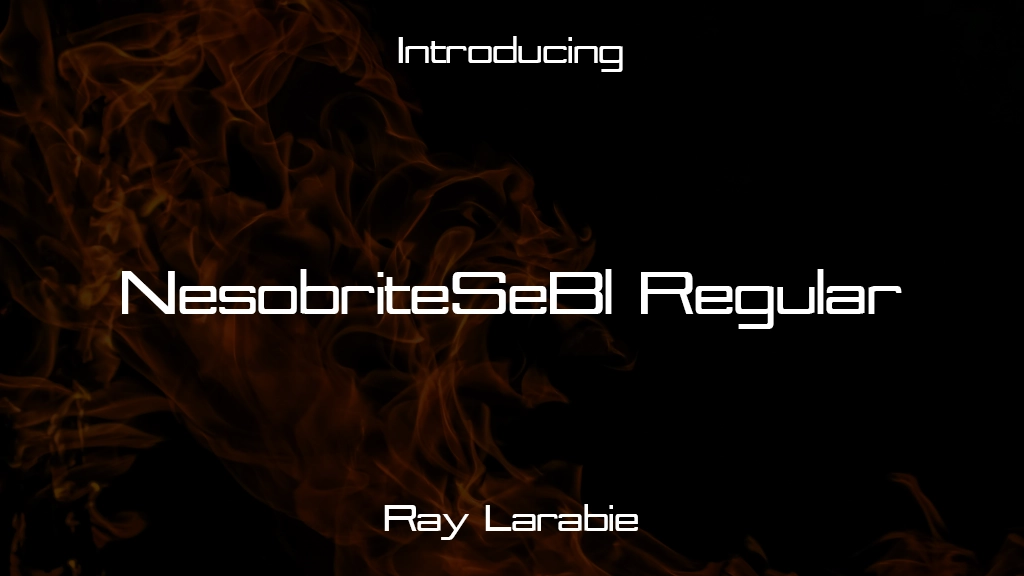 NesobriteSeBl Regular Font | Free Font Download | Download Thousands of Fonts for Free Sample Image