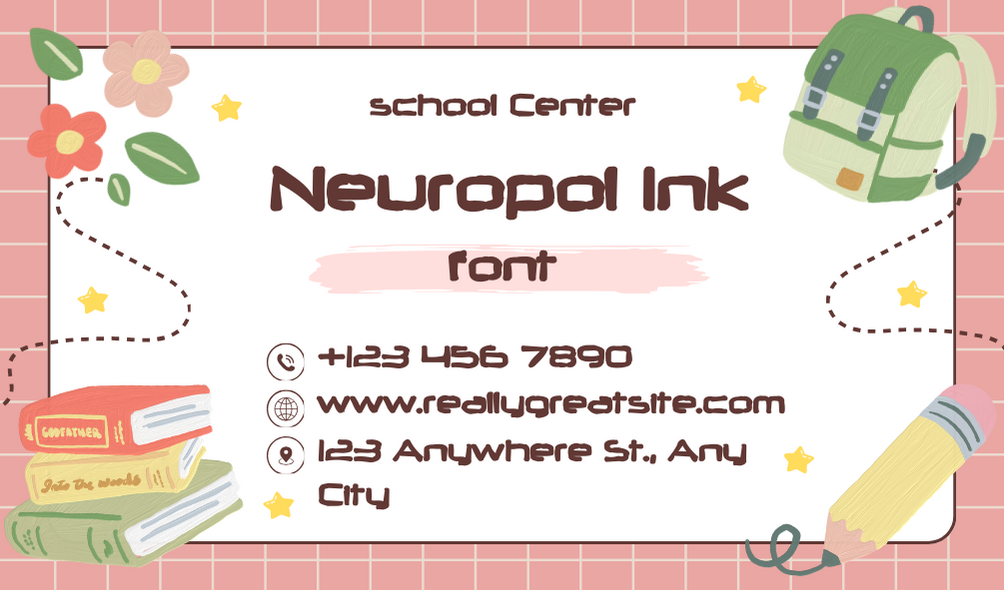 Neuropol Ink Police | Téléchargement gratuit de polices | Téléchargez des milliers de polices gratuitement Sample Image