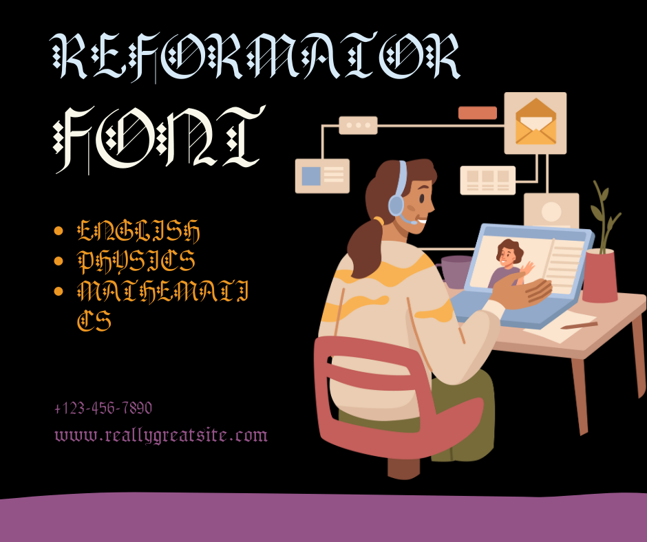Reformator Font | Free Font Download | Download Thousands of Fonts for Free Sample Image