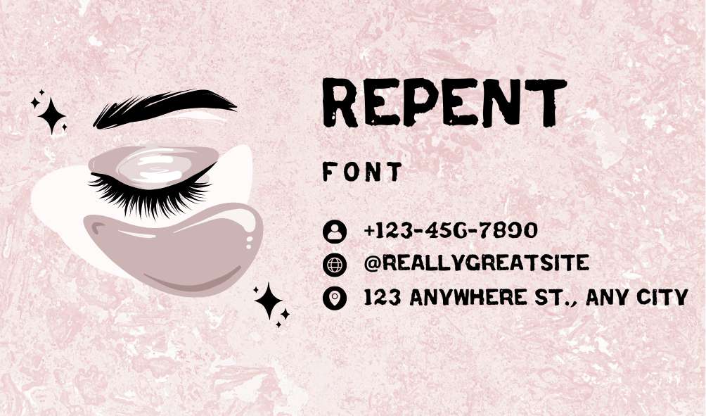 Repent Font | Free Font Download | Download Thousands of Fonts for Free Sample Image