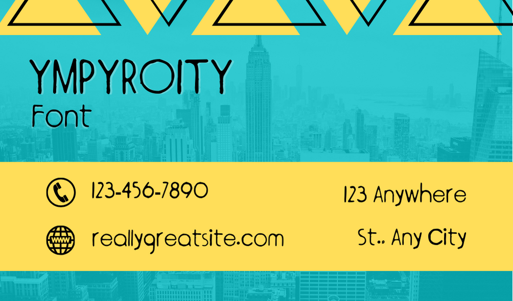 Ympyroity Font | Free Font Download | Download Thousands of Fonts for Free Sample Image