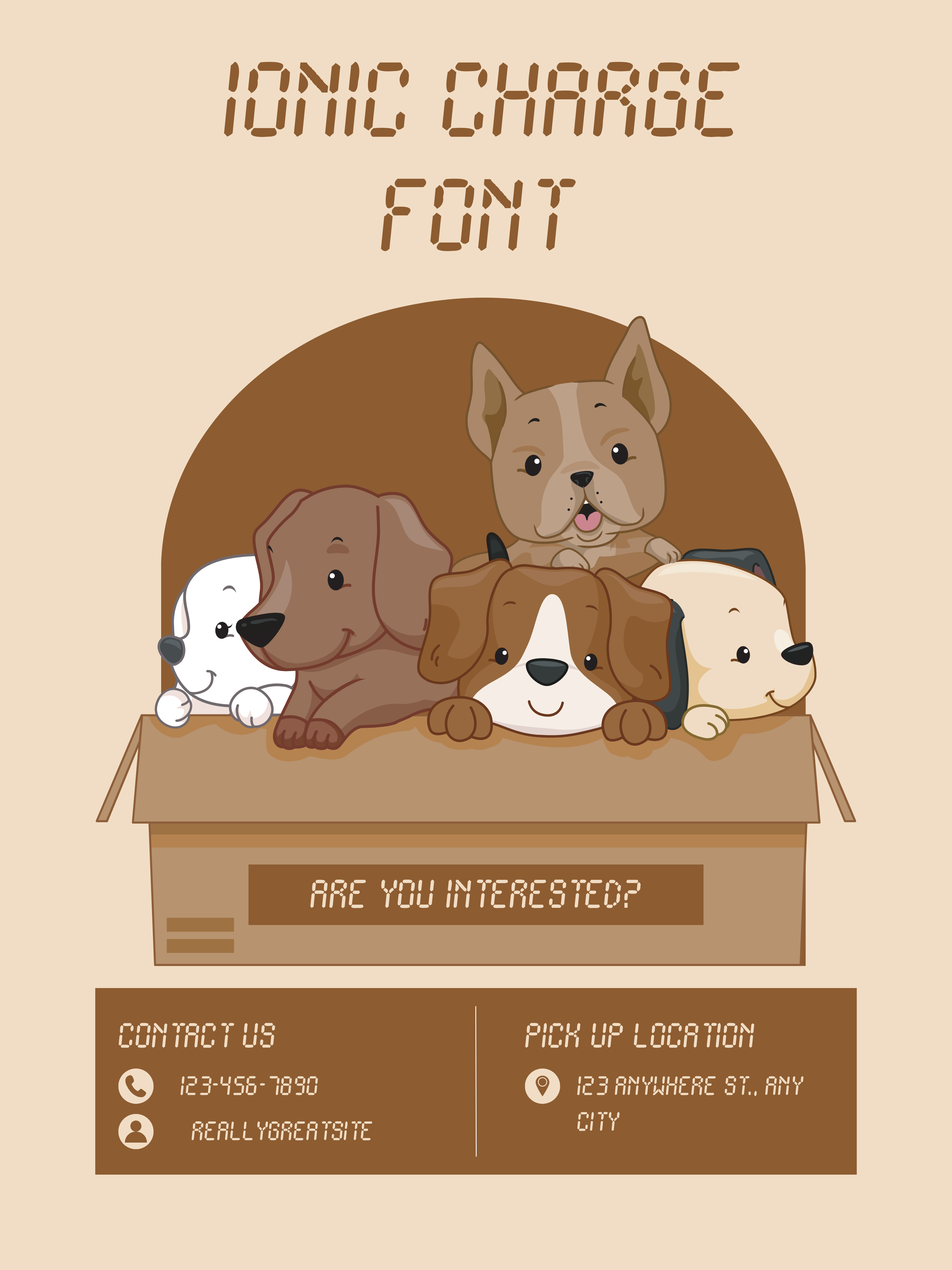 Ionic Charge Font | Free Font Download | Download Thousands of Fonts for Free Sample Image