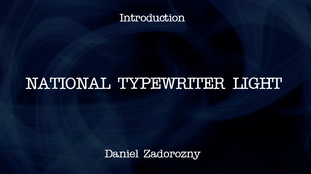 National Typewriter Light Font | Free Font Download | Download Thousands of Fonts for Free Sample Image