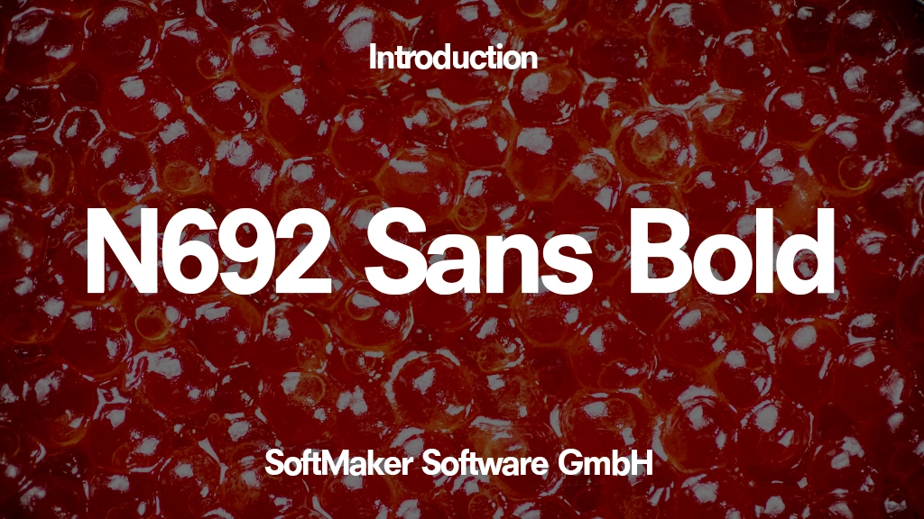 N692 Sans Bold Font | Free Font Download | Download Thousands of Fonts for Free Sample Image